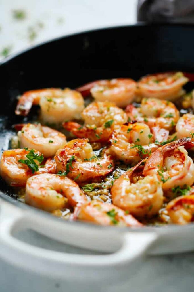 Garlic butter shrimps
