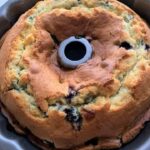 Sour cream blueberry coffee cake