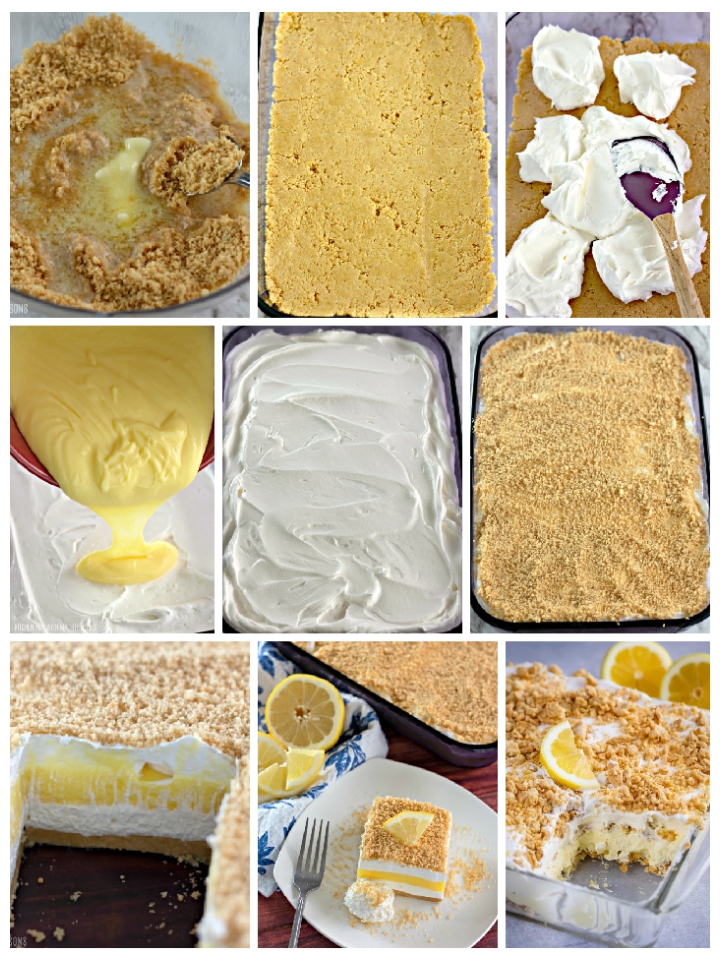 No Bake Lemon Dessert Lasagna