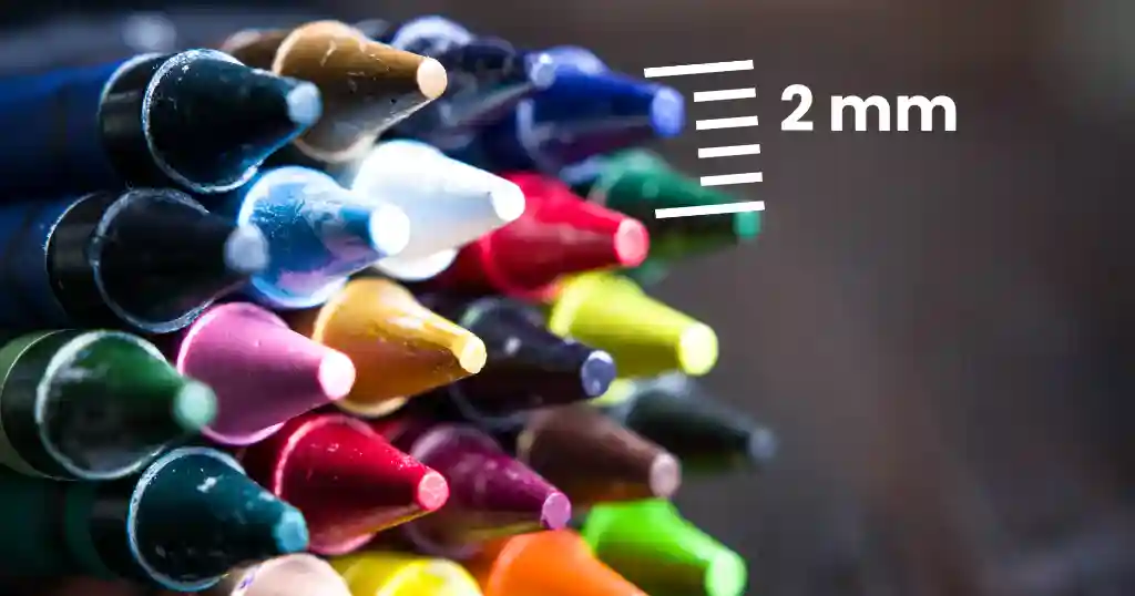 10 Common Things That Are 2 Millimeters Long or Thick - A Crayon Tip